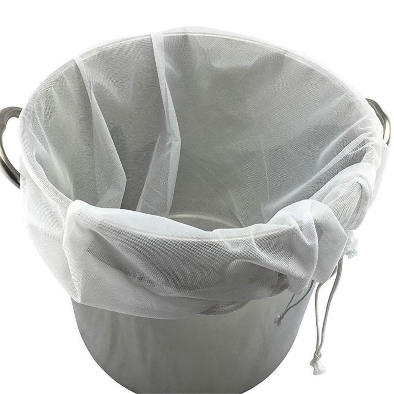 Starke doppelt genähte Filterbeutel Langlebige Brau-Siebe Filterbeutel für Bier und Sojamilch Mit Kordelzug-Design