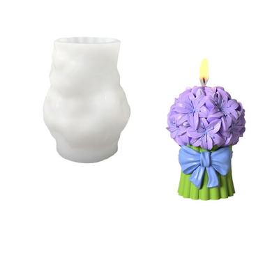 Silicone Candle Mould Tulips Designs Easy Demolding for Handmade Gift and Decorative Candle Creation