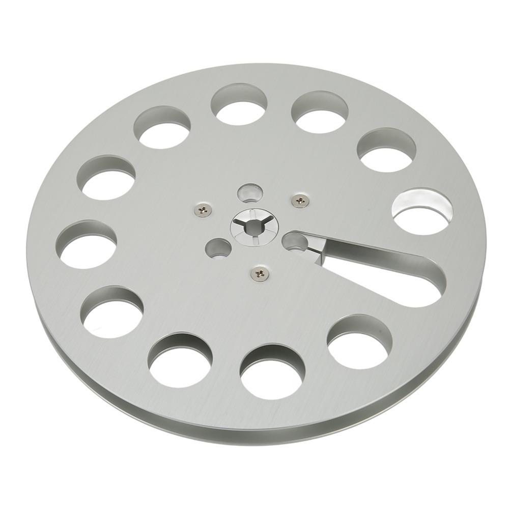 

11 Holes Empty Tape Reel 1/4 7 Inch Tape Reel Universal Open Reel for for NAB Sound Tape срібний