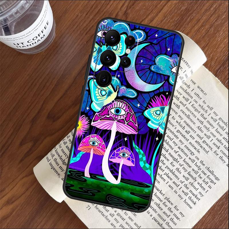 Colorful Psychedelic Art Phone Case For Samsung Galaxy S25 S24 S23 S22 S21 Ultra S9 S10 S20 Plus FE Funda Cover Shell