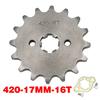 420# 17mm 10 11 12 13 14 15 16 17 18 19 20 T Front Engine Sprocket For Honda Lifan ZongShen YCF ATV Quad Dirt Pit bike Buggy