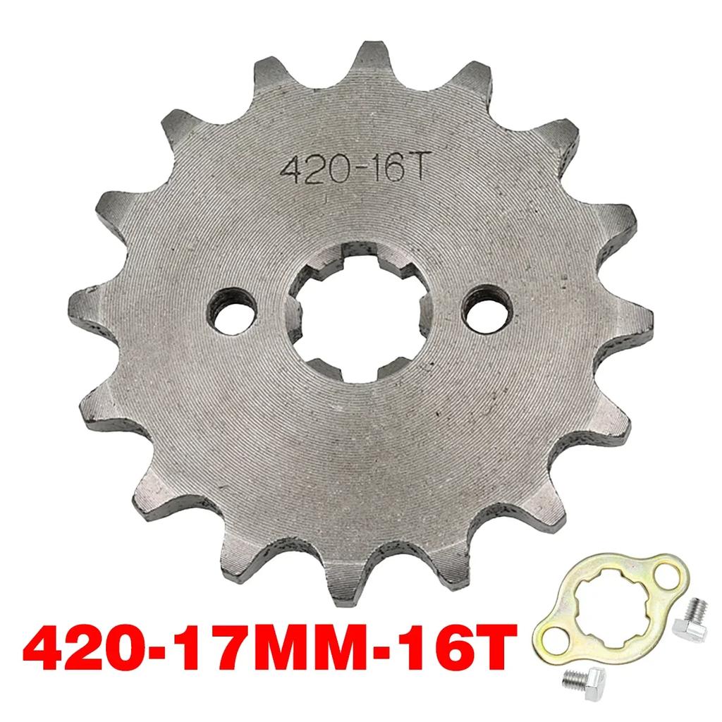 420# 17mm 10 11 12 13 14 15 16 17 18 19 20 T Front Engine Sprocket For Honda Lifan ZongShen YCF ATV Quad Dirt Pit bike Buggy