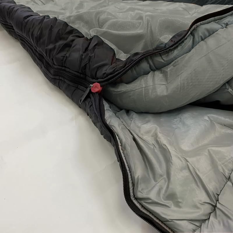 Coleman North Rim Sleeping Mummy with Storage Adult 208 X 81 Bag, Style, Pouch, -18°C/-22°F, Winter, Size, Cm, Black/Gray [Used]