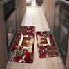 1 Stück Weihnachtsdeko Küchenteppiche Rutschfest Heimtürmatten Pop-Design Badezimmerteppiche Badematte Teppich für Heimspüle Wäschedeko