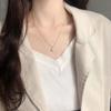 New Sun Flower Bud Pearl Necklace Japanese and Korean Simple Temperament Versatile Collarbone Chain for Women