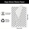 1set/ 50pcs Polka Dot Tissue Paper, Gift Wrapping Paper White Black Art Paper, Birthday Gift, Gift Party DIY Crafts 14 X 20 Inches