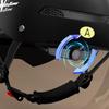 Motorcycle Half Helmet Open Helmet With Sun Visor Quick Release Motorcycle Head Gear For Men Cycling Scooter Skateboard Cruiser