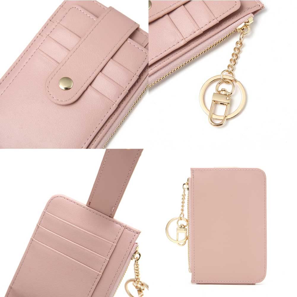 [FairyPomu] Schlankes Portemonnaie mit Ausweisrolle für Karten, Ausweise, Münzen und Pendler, Perfekt für Männer und Frauen (blau)