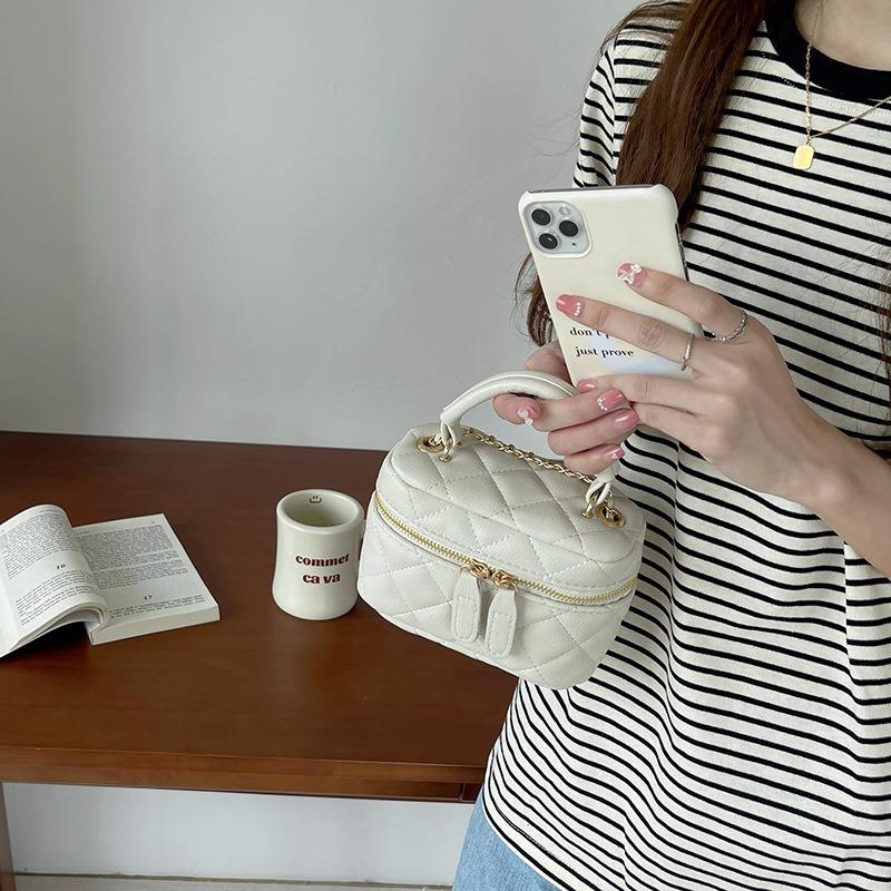 Große Mini-Tasche Rhombus Frühling und Sommer Neues Produkt Tragbare Kettentasche Vielseitige Schulter-Umhänge-Kleine Tasche