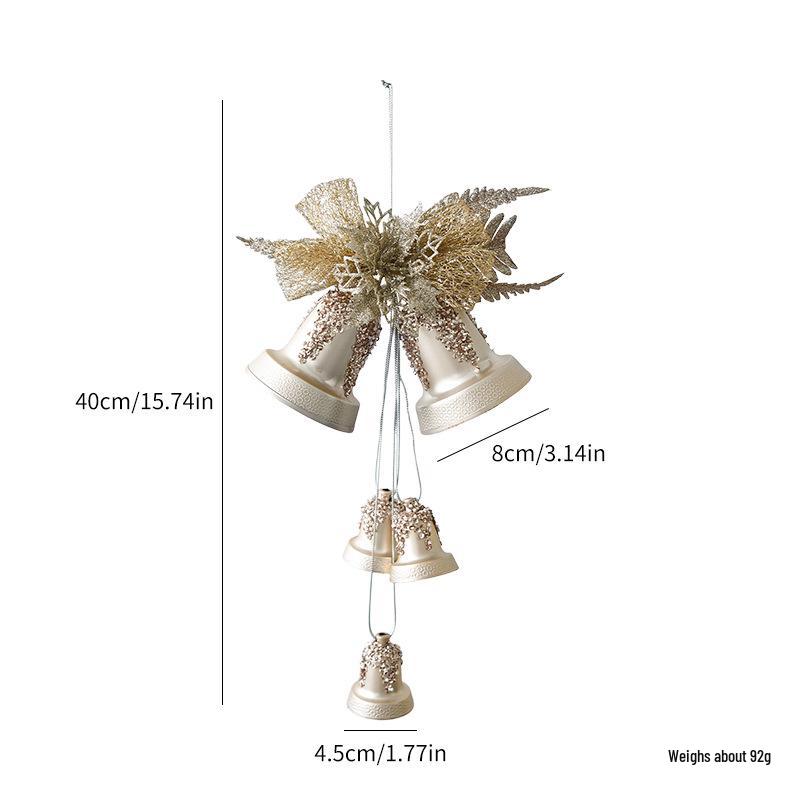 NUCHI Cross-Border Christmas Bell Ornaments - Tree & Window Decorations