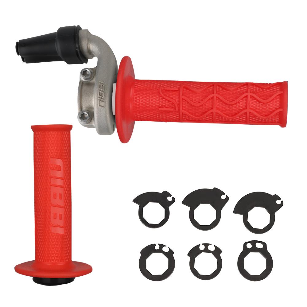 NIBBI Motorcycle Handlebar 22mm Lock-on Grips Aluminum Throttle Control Base for KTM XCF EXCF SXF350 500 Husqvarna FC Motocross