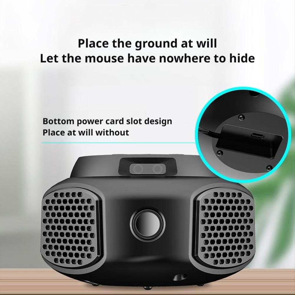 Ultrasonic Rodent Repellent 4-in-1 360 Degrees Electronic Rat Repeller Humane Mouse Traps Effectively Repel Flies Cockroaches