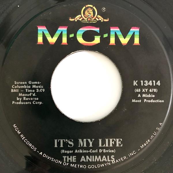 

7inch Record ANIMALS - It s My Life K13414 MGM Records 1965 US Rock Used