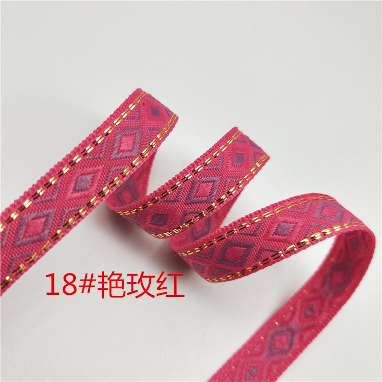 1,2cm Kosočtvercová popruhovina Krajkové doplňky DIY Lemování s bočními pruhy Žakárová popruhovina