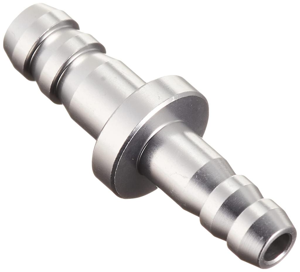 Kijima 105-16314 Motorcycle Parts Hose Conversion Joint 0.2 inch (5 mm) to 0.2 inch (6 mm) Aluminum Anodized Finish Silver