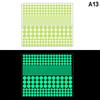 Leuchtende Punkte Aufkleber Abnehmbare Leuchtende Punkt Aufkleber Leuchtende Decken- & Wandaufkleber Wecker Schalter Aufkleber DIY
