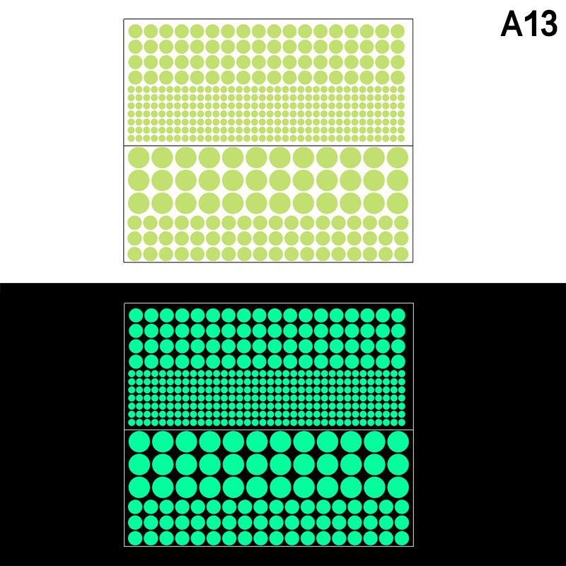 Leuchtende Punkte Aufkleber Abnehmbare Leuchtende Punkt Aufkleber Leuchtende Decken- & Wandaufkleber Wecker Schalter Aufkleber DIY