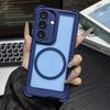 Custodia Magnetica Armatura Traslucida Per Samsung Galaxy S26 S2 Ultra S24 Plus Angoli Rinforzati Antiurto Copertura Opaca Per