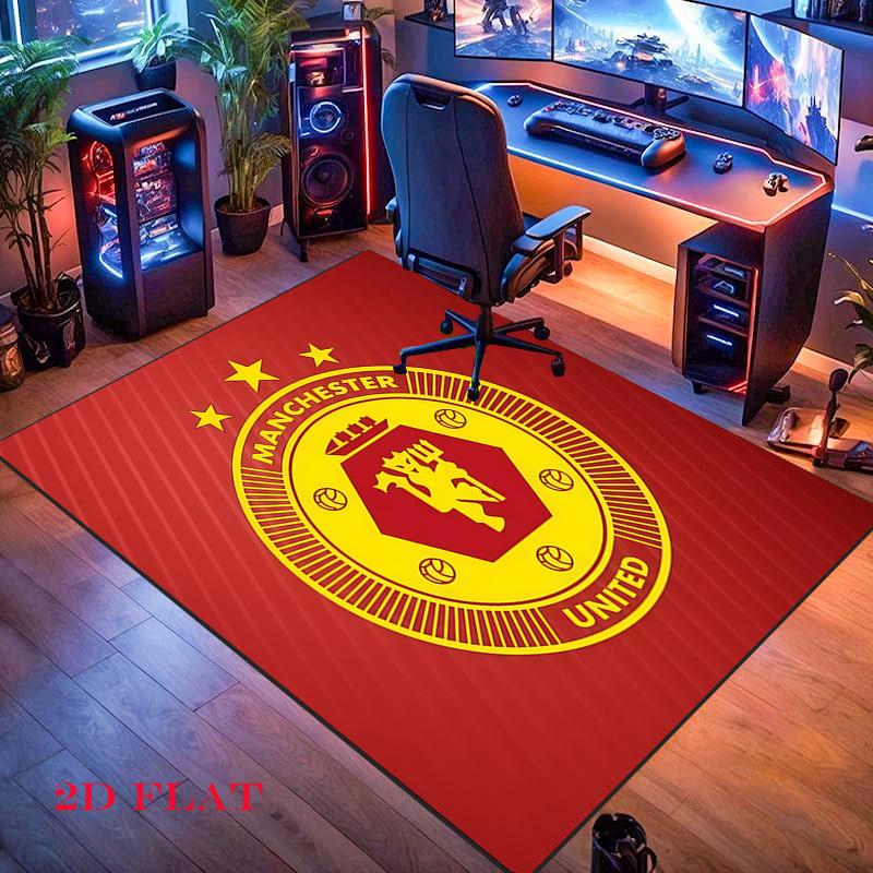 Man Utd Carpet Rug for Living Room Bedroom Home Sofa Decoration,Kids Play Nonslip Floor Mat