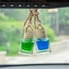 Hanging Car Air Freshener Auto Interior Decoration 8ml Oil Diffuser Perfume Aromatherapy Pendant Glass Bottle Fragrance Ornament
