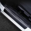 Universal Car Door Sill Sticker with Scraper Anti Scratch Carbon Fiber Self Adhesive Car Door Decal for Car B9Q1