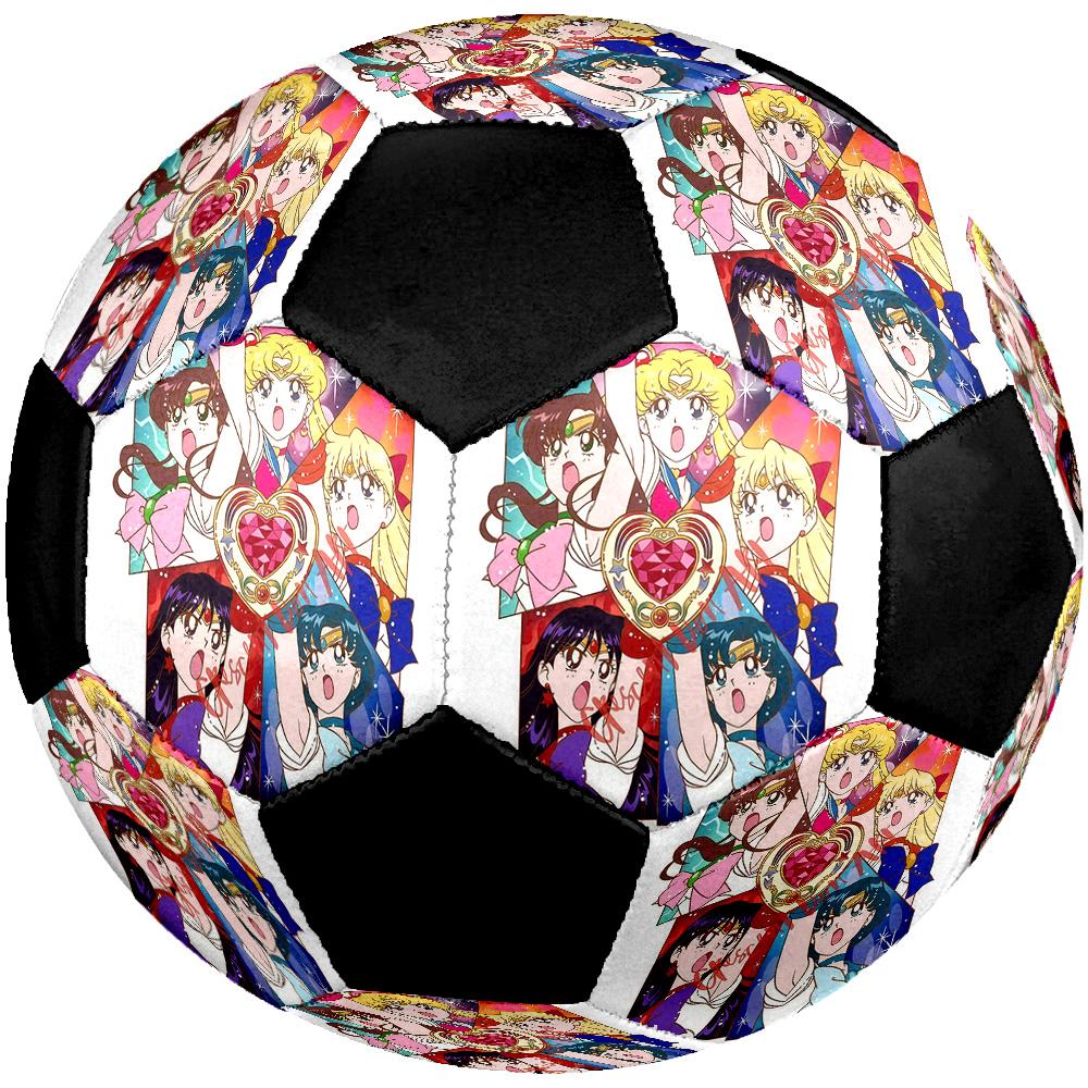 Sailor Moon Soccer Ball Colorful All Ages Machine Stitched PVC Competition Ready Durable High-Bounce.SIZE5