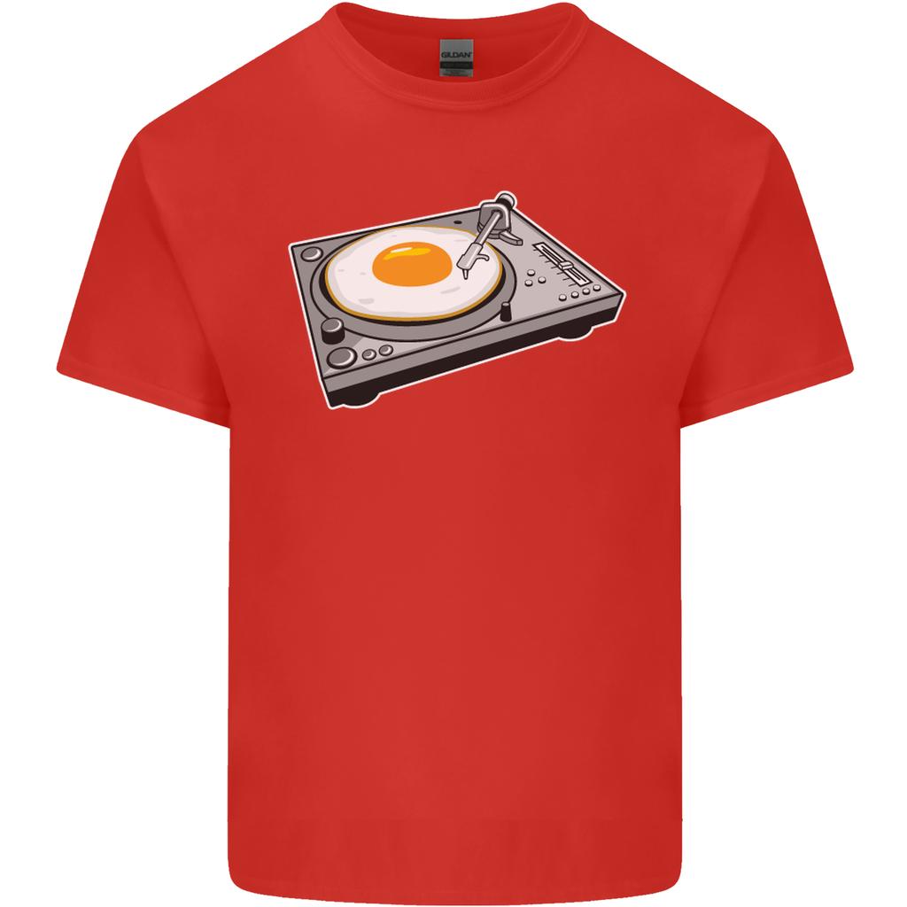Egg Decks DJ DJing Turntable Record Player Unisexs Light Cotton TShirt