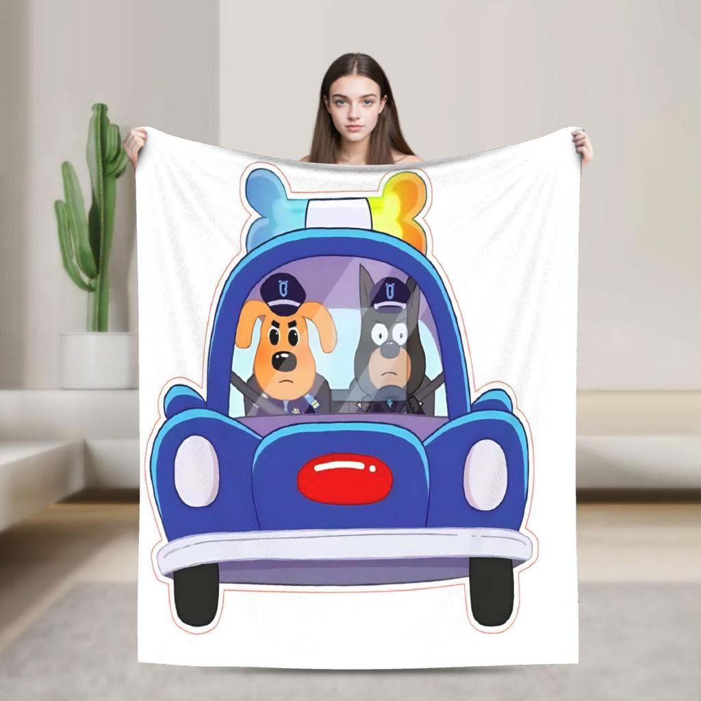 Coperta Labradors dello Sceriffo Qualità Calda Plaid Inverno Ragazze Ragazzi Grafica Esterna Copriletto