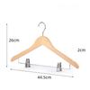 Wooden Hangers 5pcs Solid Wood Coat Hanger Heavy Duty, Smooth Finish High-Grade Wooden Clothes Hanger with Non Slip Pant Bar, 360° Swivel Hook