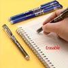 35pcs/set Erasable Gel Pens 0.35mm Full Barrel Erasable Neutral Pens. Comes with Eraser Round Gel Pen