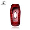 T-Carbon  Glass Fiber Car Key Case Cover Fit For Ford 3 Button Key Fob Shell Interior Accessories