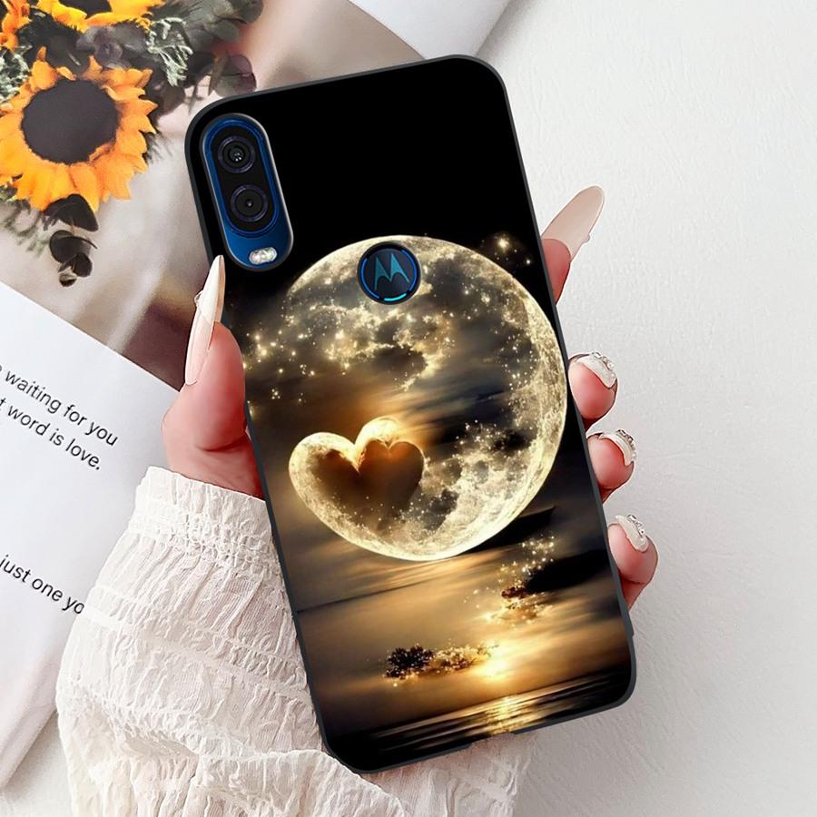 Για θήκη Motorola One Vision Κάλυμμα ONEVision Μοντέρνο Ζωγραφισμένο Σιλικόνης Μαλακό Πίσω Κάλυμμα Για θήκη Motor One Macro Προστατευτικό Κέλυφος