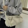 Koreański Styl Vintage Kratka Jednoramienna Torba Duża Pojemność Wszechstronna do Szkoły Pracy Dojazdów Unisex Nylonowa Torba na Ramię