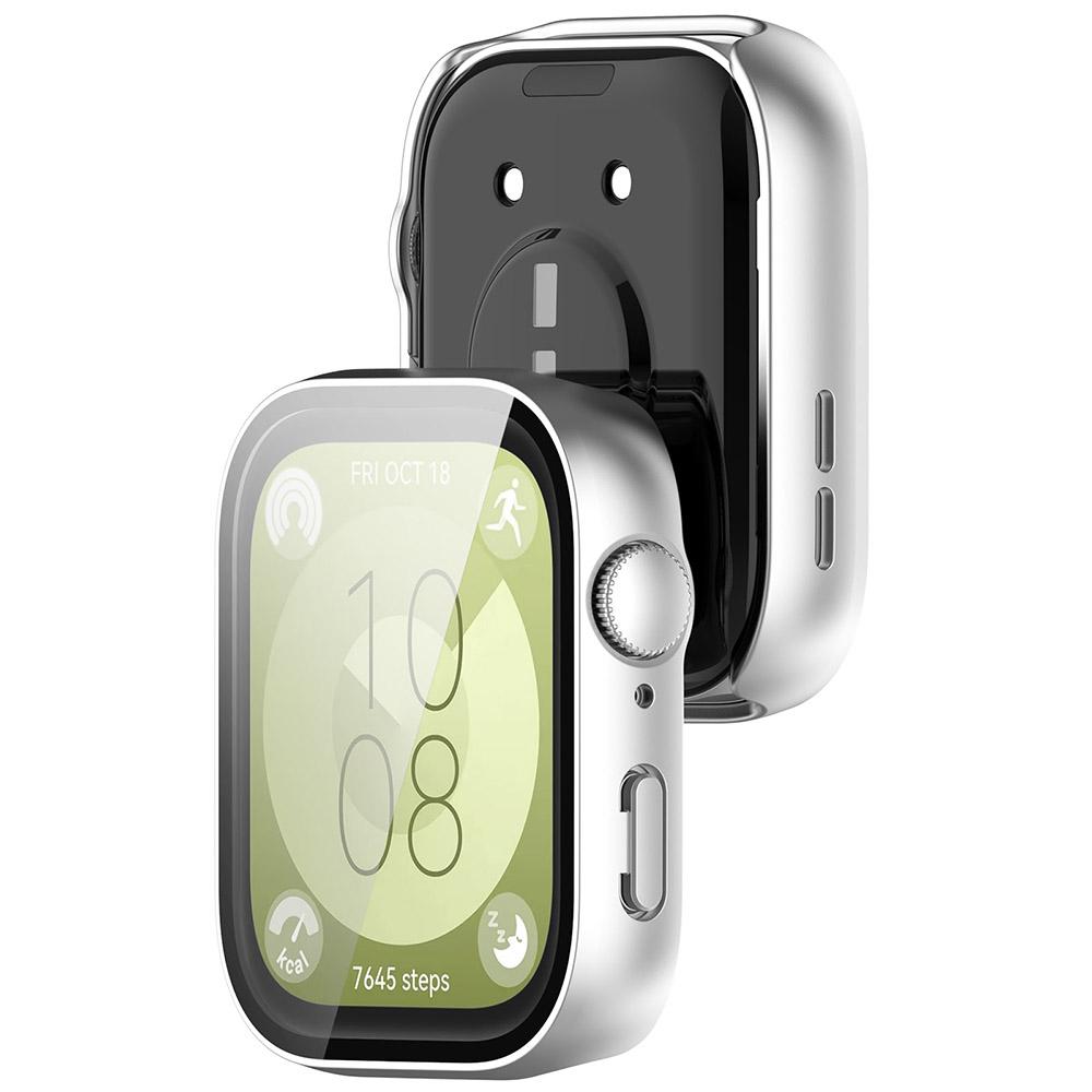 TPU / PC Glas + Hülle für Huawei Watch Fit 3 Rundum-Displayschutz Hart-Bumper für Huawei Watch Fit3 Abdeckung Schale Hüllen