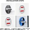 BFPQY1 Zinc Alloy Car Door Lock Buckle Cover Protective Covers For VW GTI Polo Golf Passat Tiguan Jetta T-ROC Touareg Taigo CC Hub Cap
