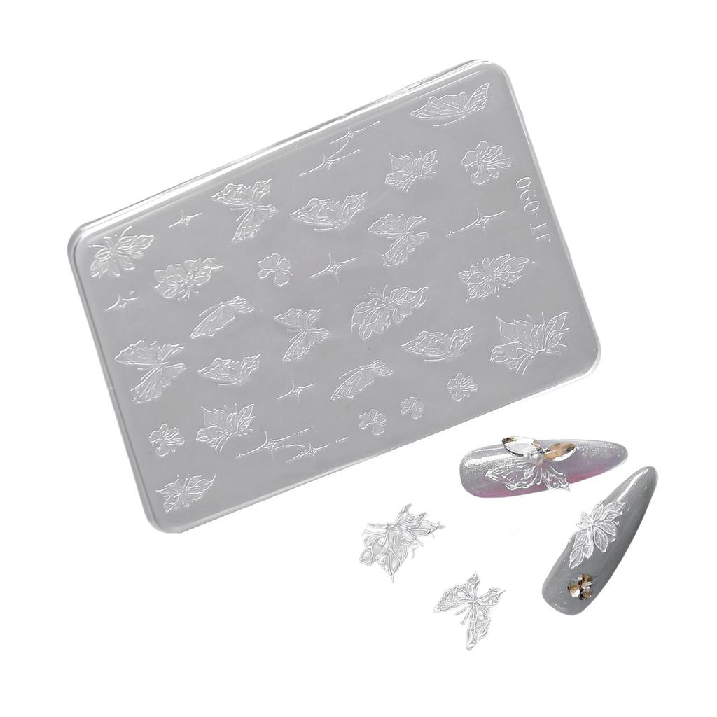 Silikon Nail Art Formen Schmetterling Nail Art Vorlage Formen Silikon Textur für Kosmetikerinnen und Nail Art Lernende