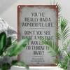 Vintage Wonderful Life Zitat Aluminiumschild Dekorative Metallplakette Wanddekoration Heim Büro Bar Kino Kunst Innen Außen Wasserdicht Rostfrei