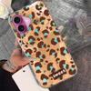 Vintage Pink Leopard Print Girls Women Phone Case for iphone 16 15 14 7 8 Plus 13 11 12 Pro Max X XS XR SE 2022 2020 16e Cover