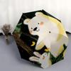 1pc Polar Bear and Bunny Automatic Opening/Closing Umbrella, Portable Folding Design with Iron Frame, Outdoor for Fans, Travelers, Daily Use, Perfect