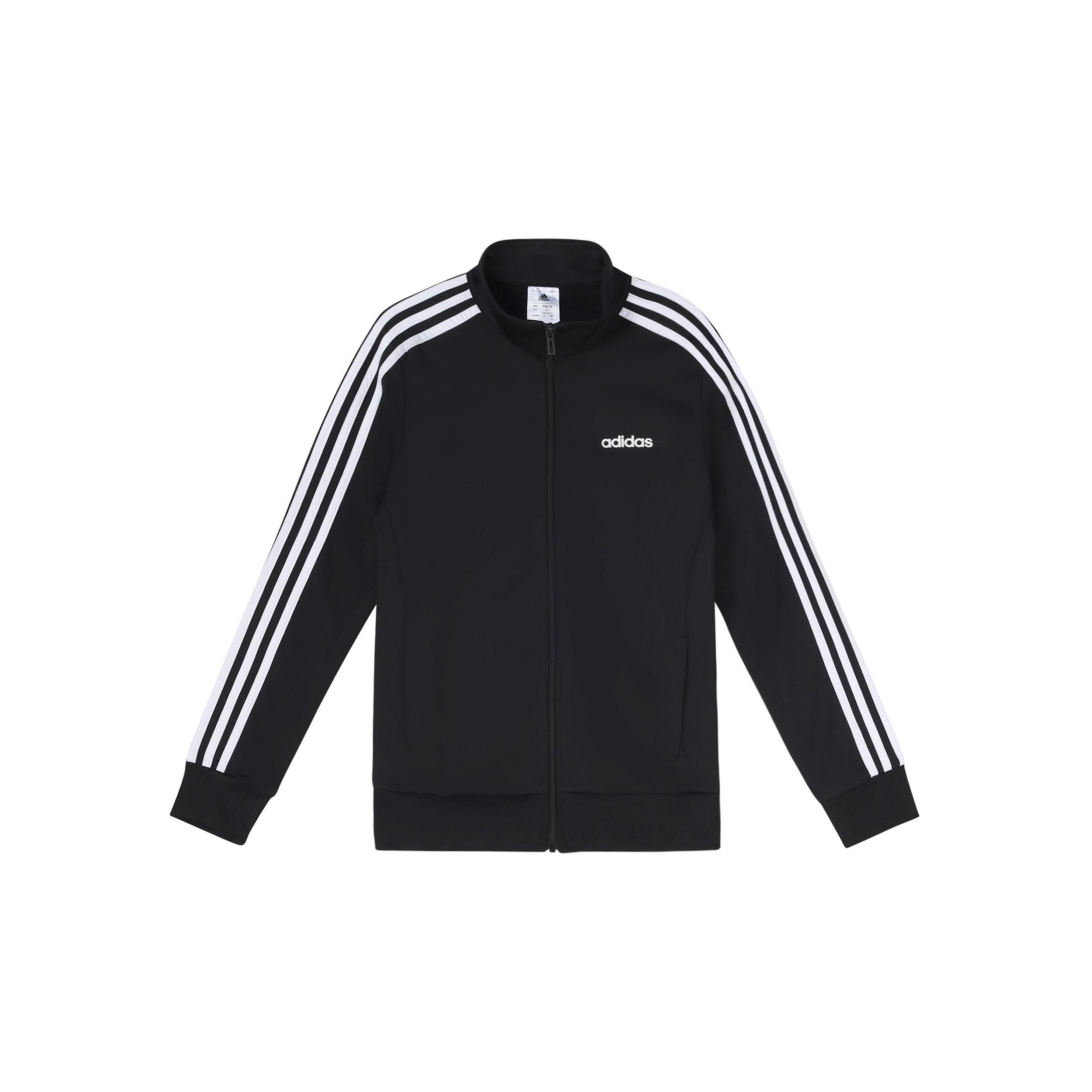 (WMNS) adidas Essentials Tricot Track Jacket Asia Sizing  Black White  Women s DP2406 L