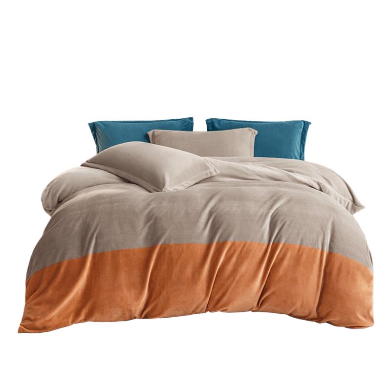 JD Made 220g Milk Velvet Flannel 4-Piece Bedding Set