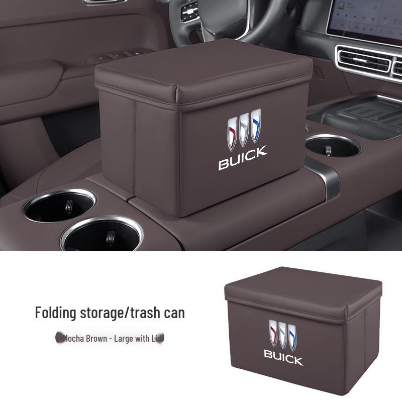 Folding Trash Can and Storage Box for New Buick Envision Plus/GL8/E5s/GS