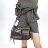 Ladies Personality Millennial Babes Street Bike Bag Multi-Pocket Vintage Shoulder Crossbody