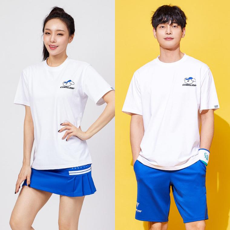 CORALIAN Tennis Round Sorona T-Shirt White