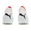 Puma Future Pro Round Toe Comfortable MG (Rubber Short Studs) Artificial Grass Fabric Soccer Shoes Men Soccer Shoes White Pink 107363-01