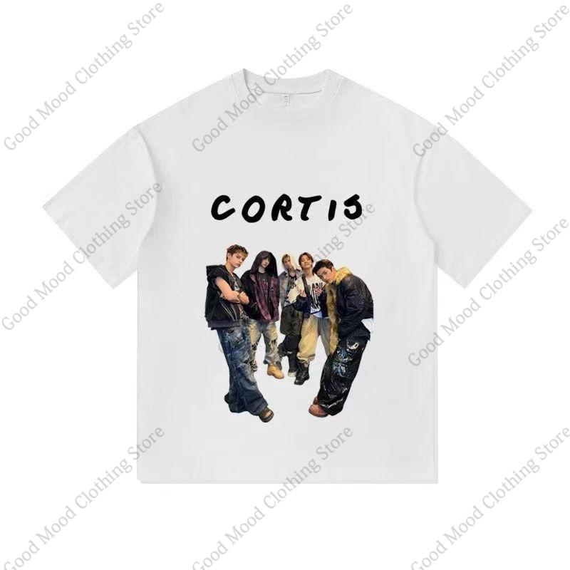 CORTIS Print T Shirt Streetwear Fashion Popular KEONHO JUHOON SEONGHYEON Fans Tshirt Kpop Unisex Women Cotton Short Sleeve Tee Top