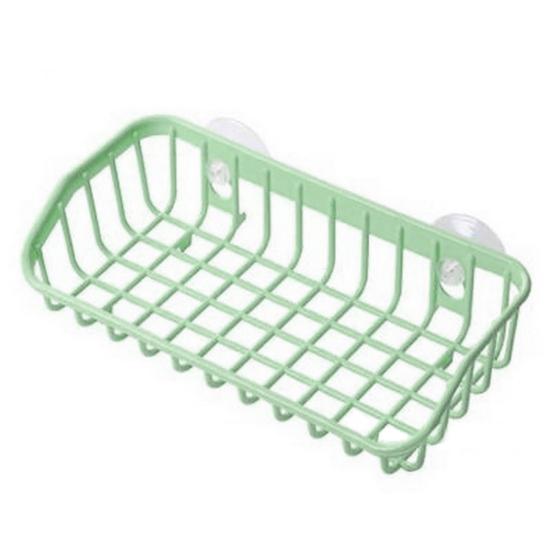 

Держатель для хранения, двойная присоска, сильное всасывание, 5 цветов, держатель кухонной губки для гостиной зелёный