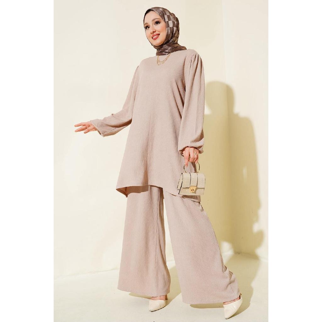 Set de pantaloni cu tunică neagră de damă pentru partea inferioară de sus 6663