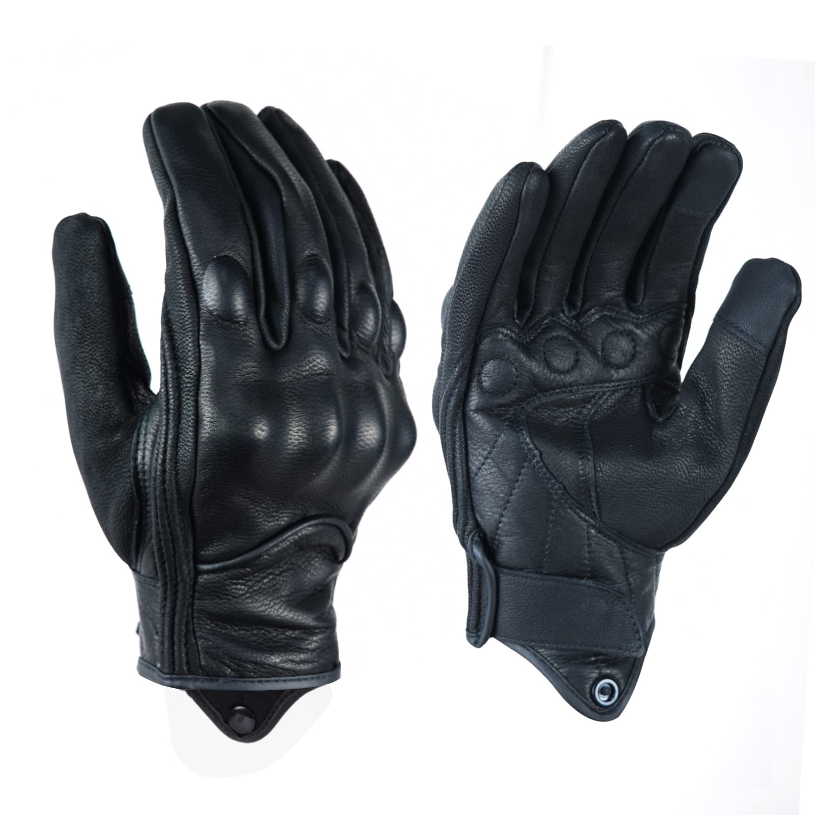 

Motorcycle Gloves, Leather, For Spring, Summer and Autumn, Motorcycle Gloves, Made of Leather, Easy S