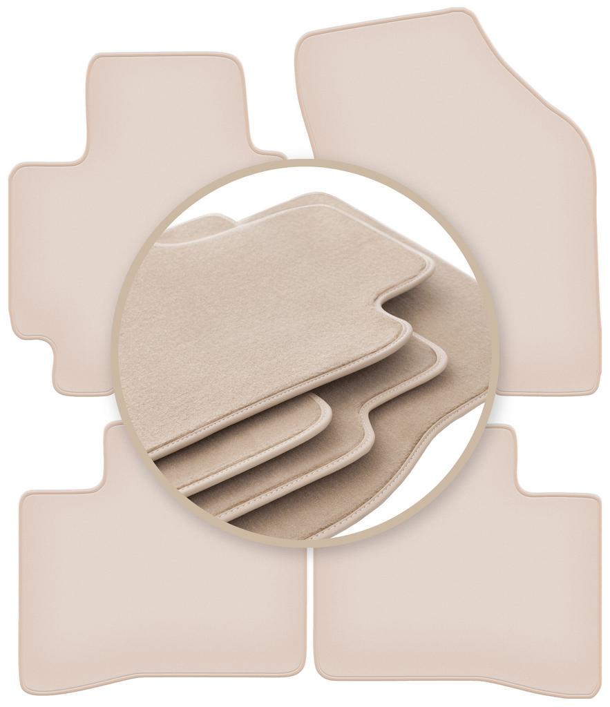PREMIUM beige floor mats for: Suzuki Swift V hatchback 2017-